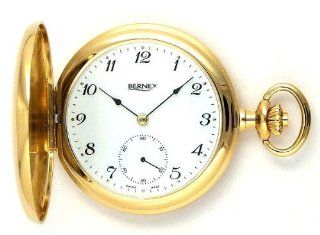 Bernex Swiss Made Gold Plated Pocket Watch with 17 Jewel Mechanical Movement at  Men's Watch store.
