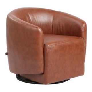 Rissanti Asti Swivel Accent Chair   Saddle   Accent Chairs