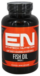 EthiTech Nutrition   Fish Oil Omega 3   120 Softgels