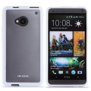 i Blason CandyGel Hybrid Slim Case for HTC One (M7, 2013 Release 4.7'') Smart Phone (White) Electronics