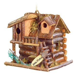 Zingz & Thingz Fishing Cabin Birdhouse   Bird Houses