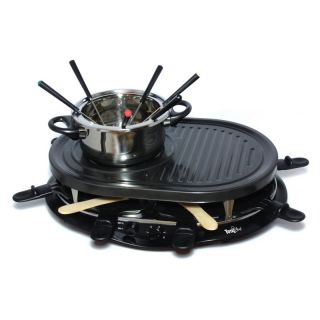 Total Chef TCRF08BN Raclette Party Grill and Fondue Set   Raclette Grills