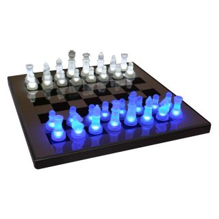 LumiSource LED Glow Chess Set   Chess Sets