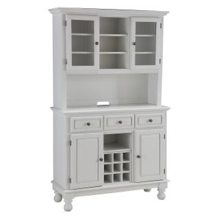 Home Styles Premium Large Buffet with Two Door Hutch   Dining Accent Furniture