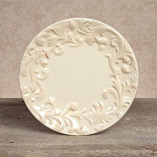 GG Collection Ceramic Plates   Cream   Set of 4   Dinner Plates