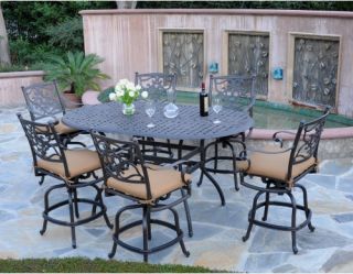 Meadow Decor Kingston 72 in. Counter Height Patio Dining Set   Seats 6   Patio Dining Sets