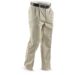 2   Pk. of 34 inch Inseam WearGuard Pleated Work Pants Khaki, KHAKI, 30 Clothing