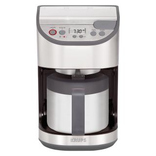 Krups KT611D50 10 Cup Precision Coffee Maker with Thermal Carafe   Stainless Steel   Coffee Makers