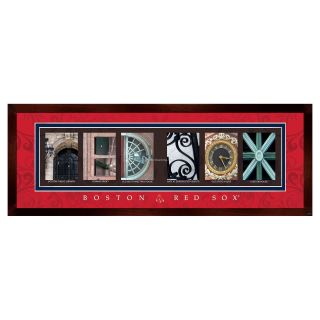 Framed Letter Wall Art   Boston Red Sox   20W x 8H in.   Photography