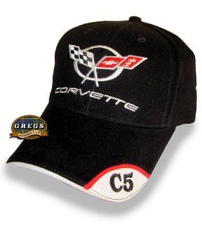 Corvette C5 Hat Cap in Black (Apparel Clothing) Automotive
