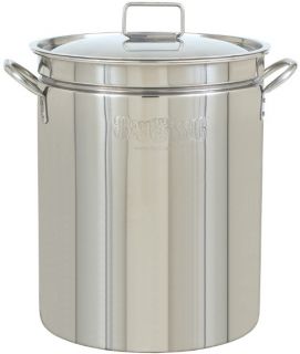 Bayou Classic Stainless Steel Stockpot with Lid   Stockpots & Fryer Baskets