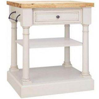 American Classics Renditions Traditional Kitchen Island   Vanilla with Brown Glaze   Kitchen Islands and Carts