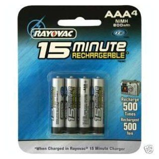 Rayovac   Battery 4 x AAA NiMH 790 mAh 15 minutes