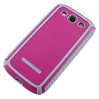 Body Glove 93047 Toughsuit Case for Samsung Galaxy S3   Retail Packaging   Raspberry/white Cell Phones & Accessories