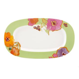Lenox Floral Fusion Hors D'Oeuvre Tray   Kiwi   Serving Trays