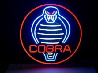 Classic Cobra Logo Beer Bar Pub Store Neon Light Sign    