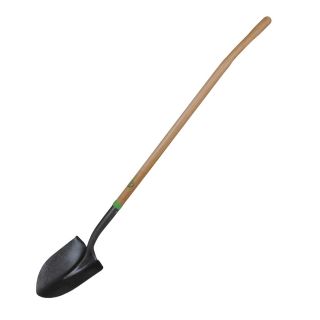 ErgoDig Round Point Shovel with Wood Handle   Shovels