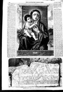 1856 VIRGIN CHILD GIOVANNI BELLINI ASSYRIAN SCULPTURE   Prints