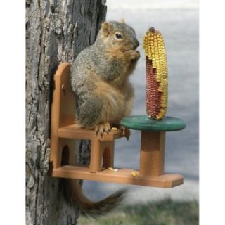 Songbird Essentials Recycled Poly Squirrel Table and Chair Feeder   Bird Feeders