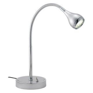Adesso 3620 22 Iris LED Silver Gooseneck Desk Lamp   Desk Lamps