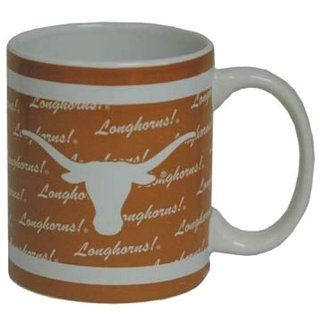 NCAA Texas Longhorns Wrap Graphics Coffee Mug  University of Texas Ceramic Coffee Cup 
