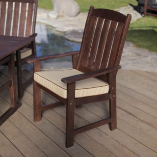Coral Coast Cabos Collection Wood Dining Chair   Outdoor Dining Chairs