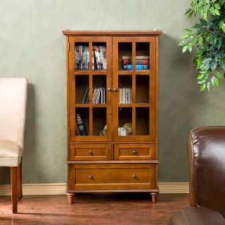 Amberly Walnut Anywhere Cabinet   Bookcases