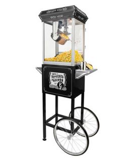 FunTime FT454CB Sideshow Popper Hot Oil Popcorn Machine with Cart   Commercial Popcorn Machines