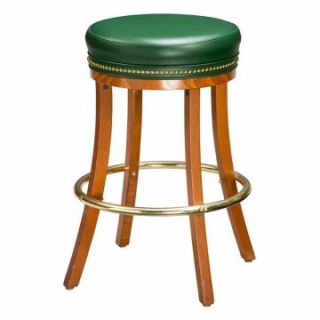 Regal Forte Beechwood 26 in. Backless Counter Stool Upholstered Seat with Nailheads   Bar Stools