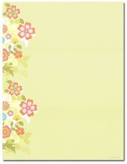 Image Shop NLH799 Floral On Green Letterhead Toys & Games
