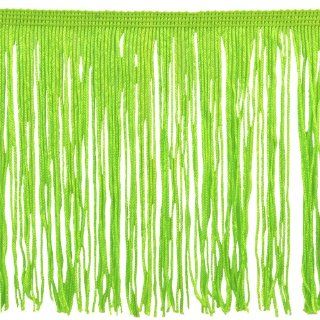 Chainette Fringe P 7045 100 Percent Polyester 6 Inch Fringe Embellishment, 10 Yard, 14 Lime