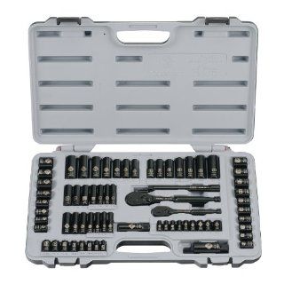Stanley 92 824 Black Chrome and Laser Etched 69 Piece Socket Set   Socket Wrenches  