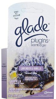 Glade PlugIns GEL Refill, Lavender Vanilla   One 3 ct box   Electric Air Fresheners
