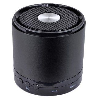 Bluetooth V3.0 + EDR ES E801 Aluminium Stereo Speaker w/3.5mm Auxiliary Input Jack (Black) Electronics