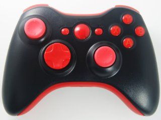 Xbox 360 Black/Red Rapid Fire Modded Controller 35 Mode for COD Ghosts Black Ops 2 Cod Mw3 Drop Shot Jump Shot Jitter Video Games