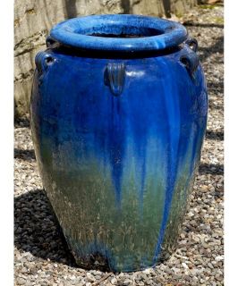 Round Fishbowl Ceramic Small Water Jar Planter   Planters