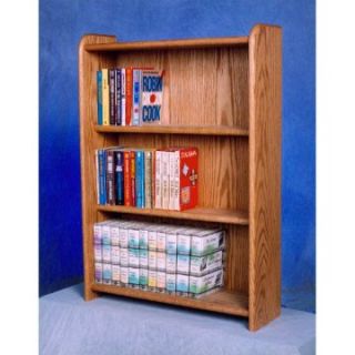 The Wood Shed Solid Oak 3 Row Media Cabinet / Bookcase   Bookcases