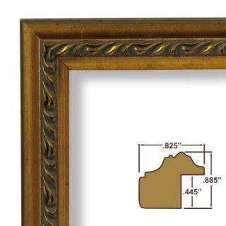14x18 Picture Frame, Smooth Ornate Finish, .825" Wide, Rich Gold, .093" Acrylic, Foamcore (6416)   Poster Frames