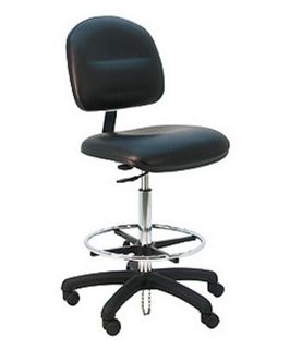 Bench Pro Deluxe Ergonomic ESD Anti Static Vinyl Wide Chair   Shop Stools
