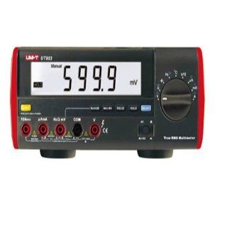 UNI T UT803 100kHz True RMS Bench Type Digital Multimeter With RS232C USB Interface, LCD Backlight Display, Data Hold, Auto Ranging Multi Testers