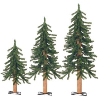 2 3 4 ft. Gatlinburg Unlit 3 pc. Christmas Tree Set   Christmas Trees