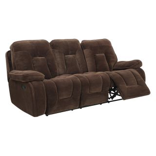 Global Furniture U3090 Reclining Sofa   Chocolate Brown   Sofas