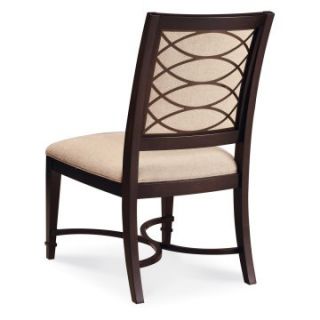 A.R.T. Furniture Intrigue Upholstered Side Chair   Dark Wood with Maple Stringer Inlay   Set of 2   Dining Chairs