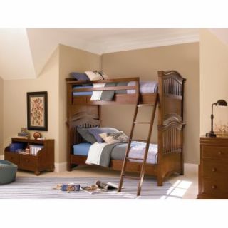 Classic 4.0 Saddle Brown Twin over Twin Bunk Bed   Bunk Beds