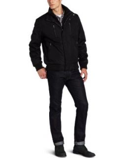 Calvin Klein Men's Rip Stop Bomber Jacket, Black, Medium at  Mens Clothing store