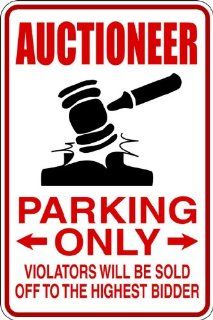 Design With Vinyl Design 829 Auctioneer Parking Only Violators Will Be Sold To The Highest Bidder Vinyl 9 X 18 Wall Decal Sticker   Power Polishing Tools  
