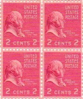 John Adams Set of 4 x 2 Cent US Postage Stamps NEW Scot 806 