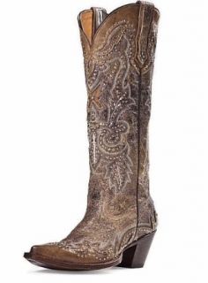 Johnny Ringo Western Cowboy Leather Sagrada JRS806 1X Women Brown Shoes