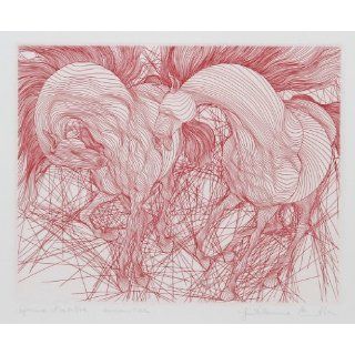Art Encounter (Red)  Etching  Guillaume Azoulay