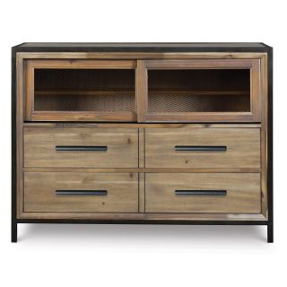 Shady Grove Wood and Metal Media Chest   Chests